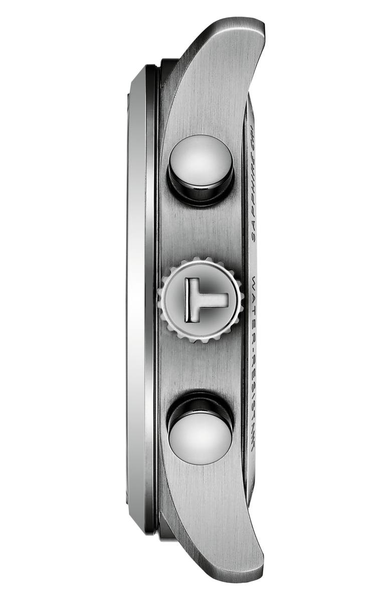 Tissot Chrono L Croc-Embossed Leather Strap Watch, 42mm, Alternate, color, 