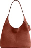 COACH Brooklyn 34 Suede Shoulder Bag