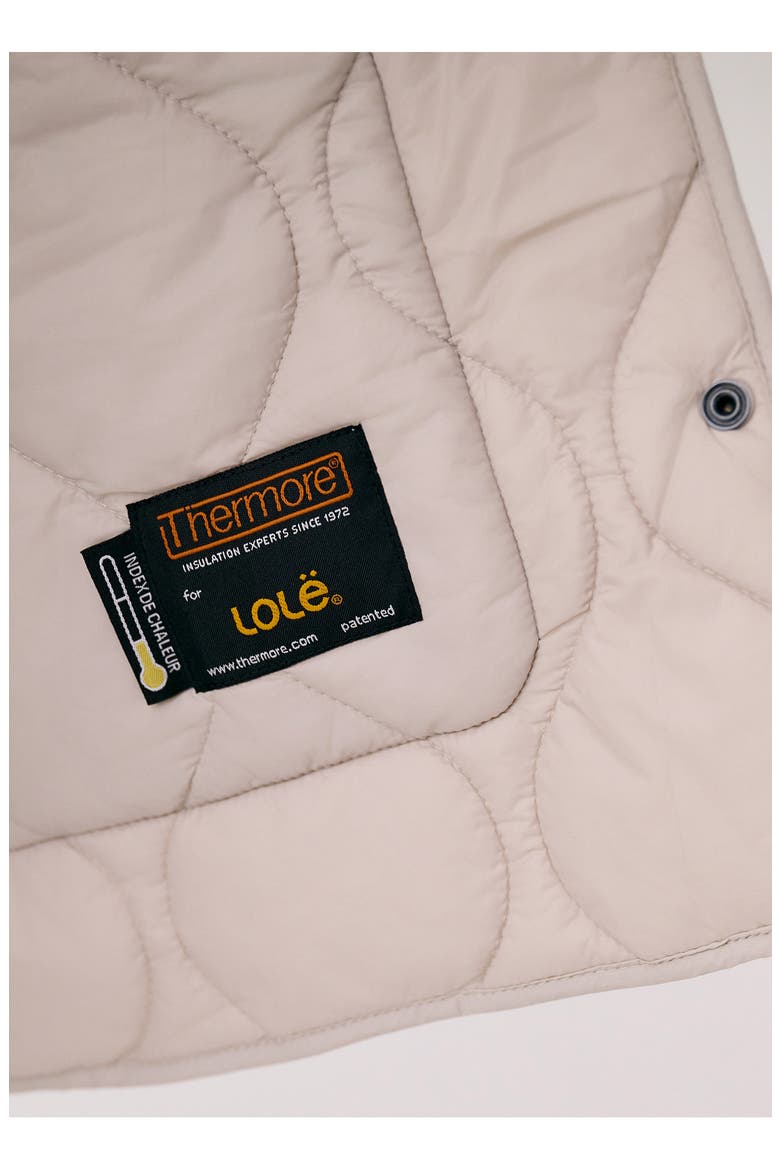 The Quilted Water Repellent Nylon Shacket, Alternate, color, ABALONE