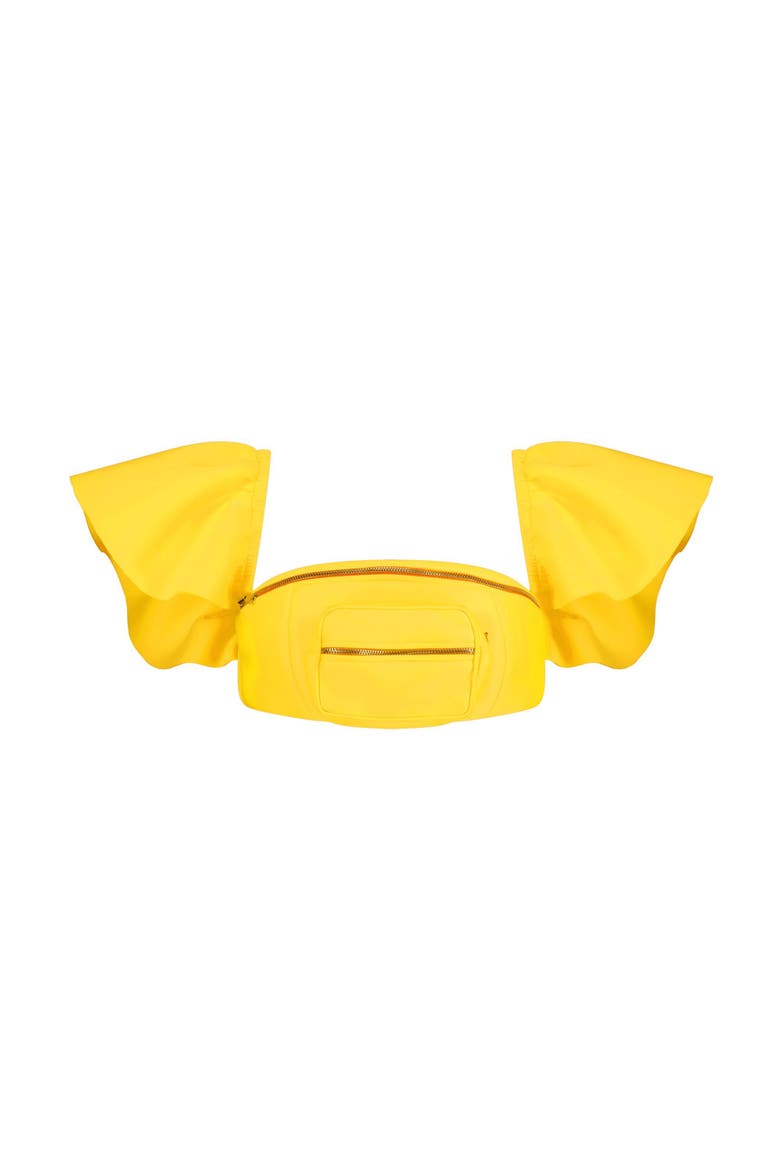 Bumbag Bra Top, Main, color, Yellow