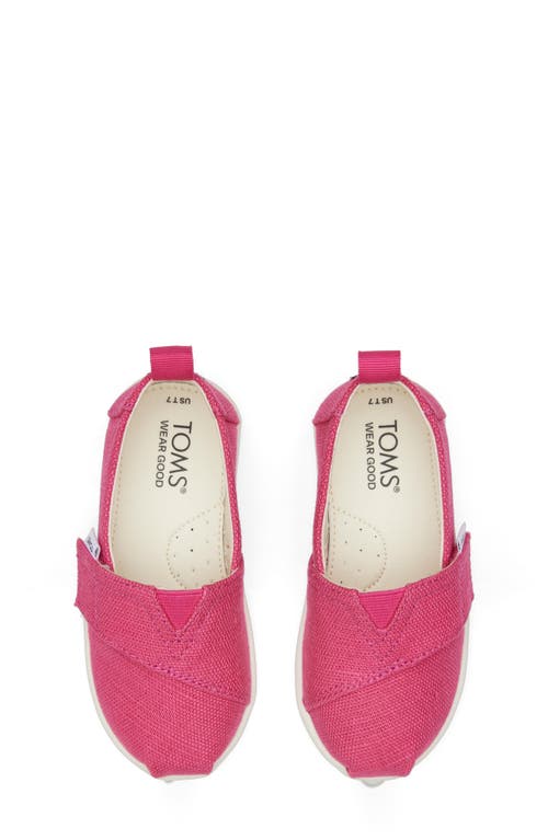 Toms Kids' Alpargata Slip-on Sneaker In Bright Pink