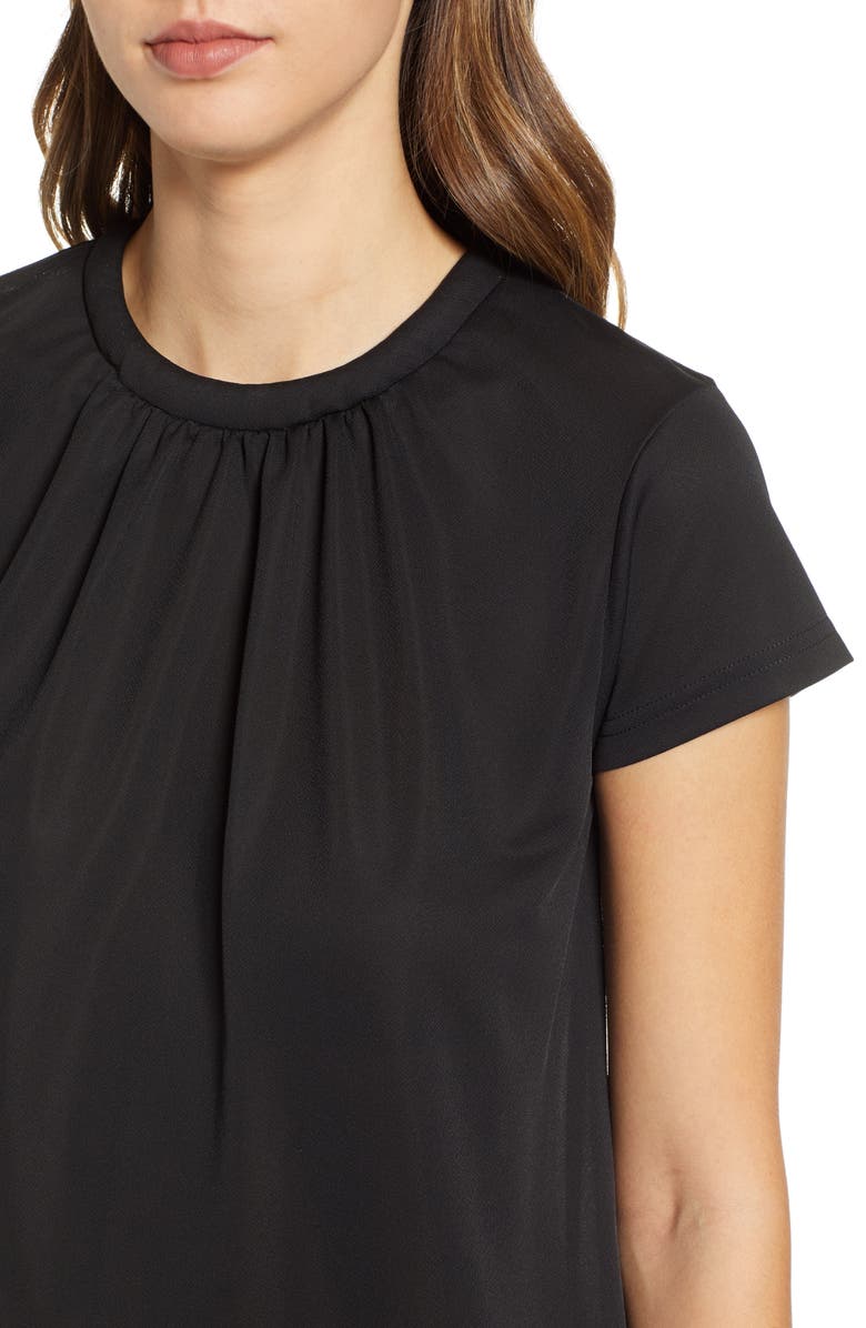 Halogen<sup>®</sup> Pleat Front Crepe Top, Alternate, color, 