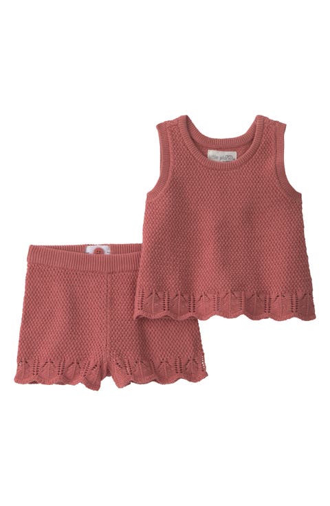 Scalloped Organic Cotton Tank Top & Shorts Set (Baby)