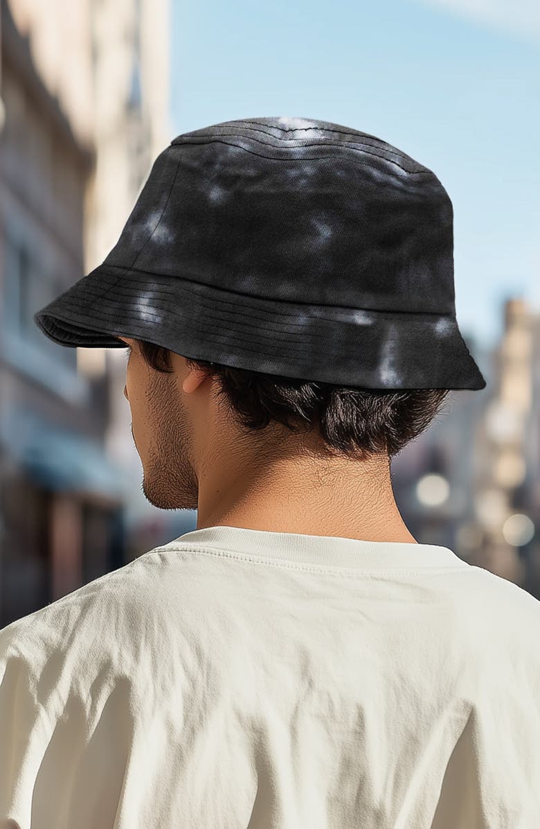 Dalix Mens Astronaut Cotton Bucket Hat, Alternate, color, Tie Dye Black