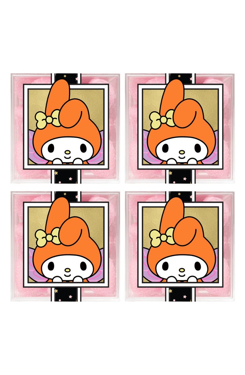 sugarfina x Sanrio My Melody<sup>®</sup> Set of 4 Pink Bonbon Candy Cubes, Main, color,