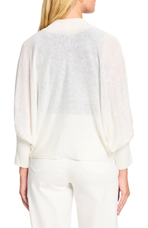 Nic + Zoe Nic+zoe Crush Open Front Cardigan In Classic Cream