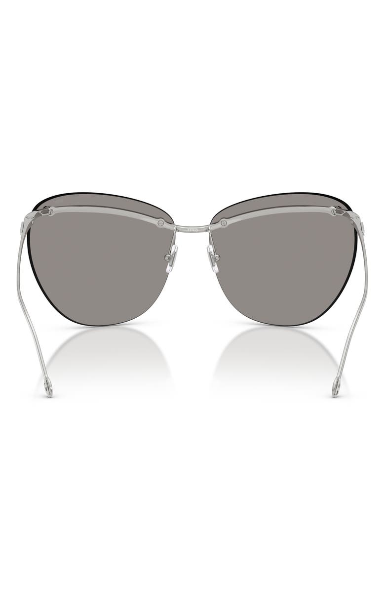 DIESEL<sup>®</sup> DL1007 D-Gies 71mm Mirrored Cat Eye Sunglasses, Alternate, color, Grey Mirror / Grey Mirror