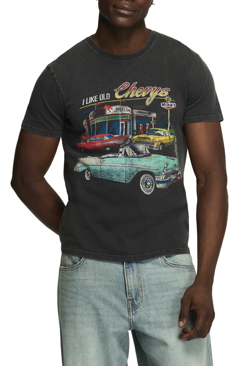 Chevrolet Cotton Graphic T-Shirt, Main, color, CAVIAR