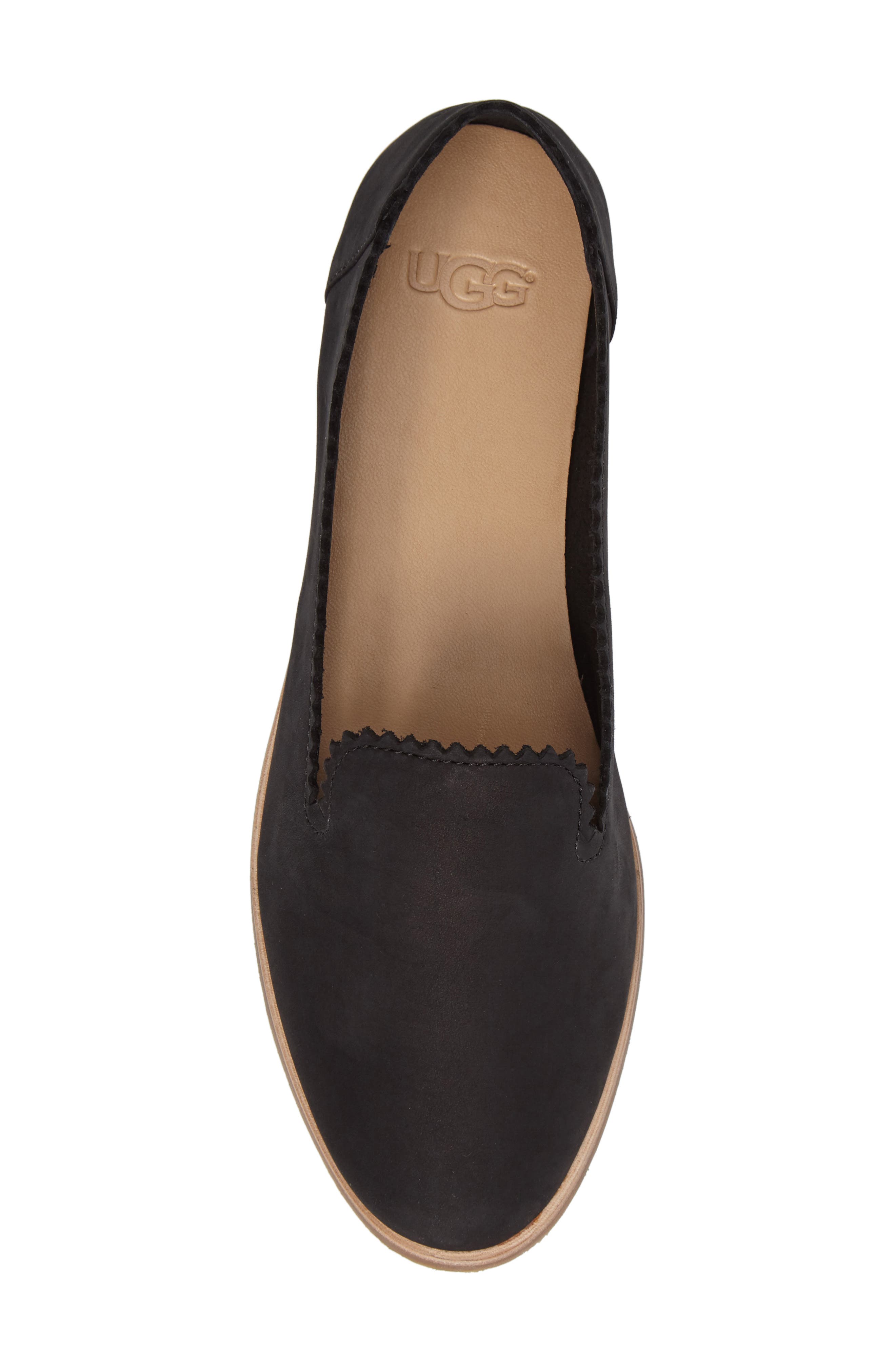 Vista Slip-On Flat, Alternate, color, BLACK NUBUCK LEATHER