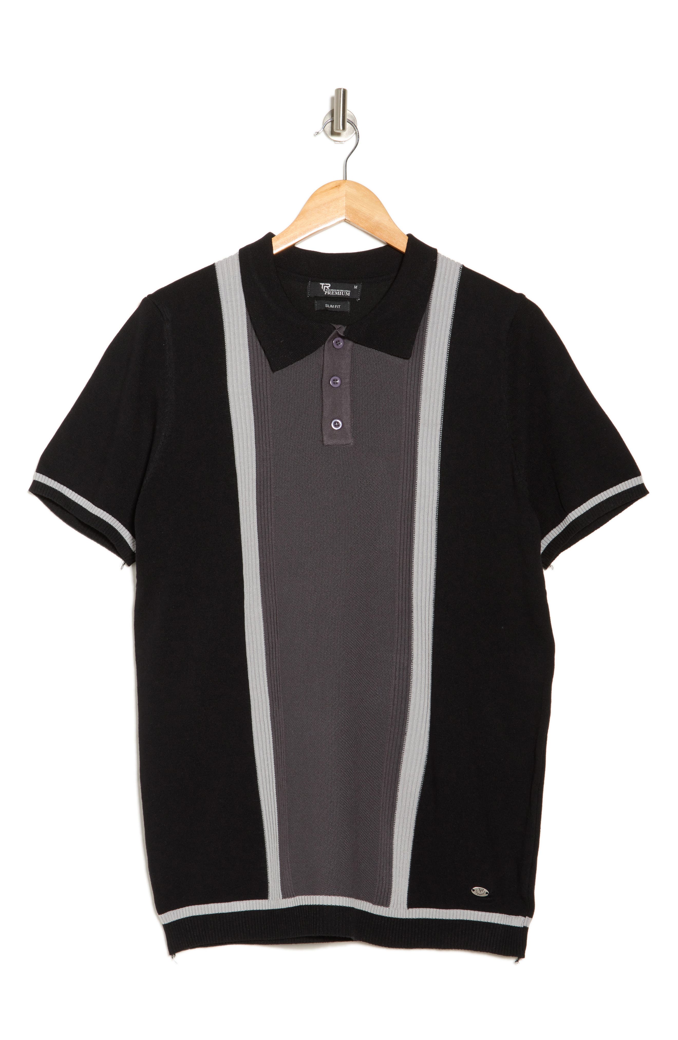 Colorblock Sweater Knit Polo