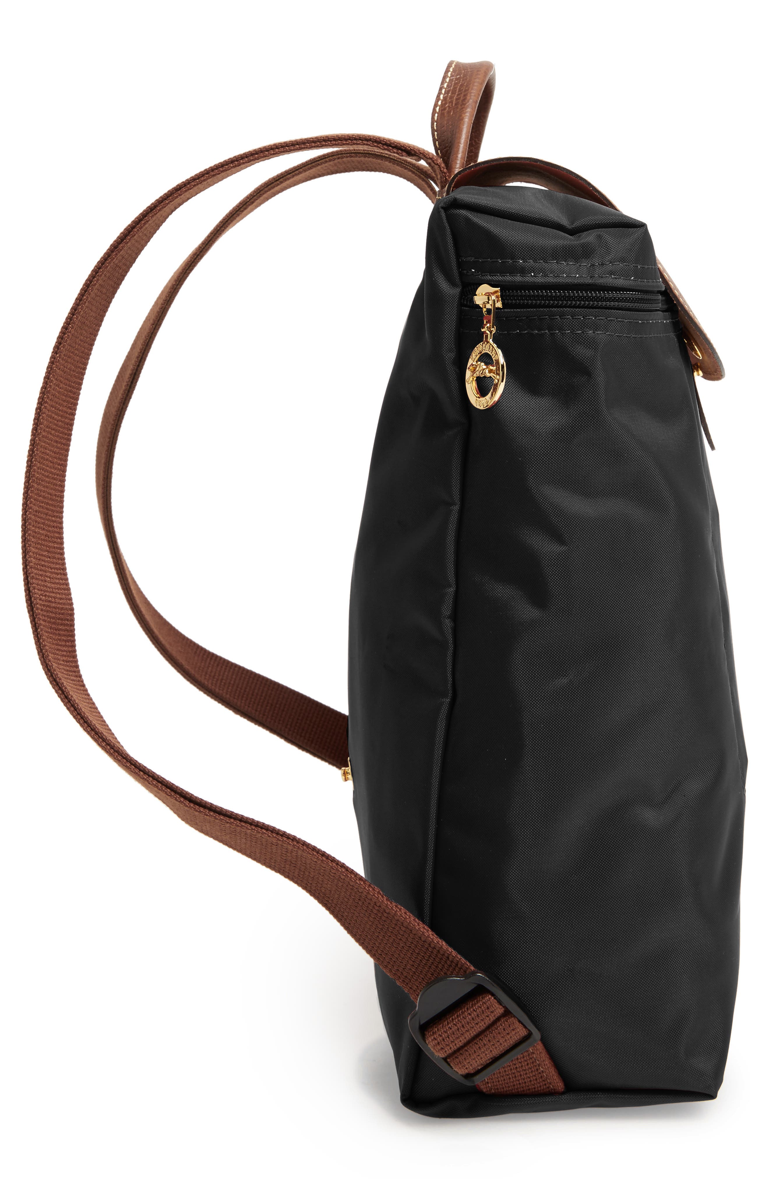 Le Pliage Nylon Canvas Backpack, Alternate, color, BLACK