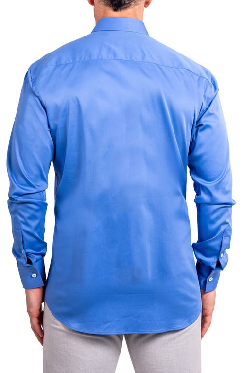 Maceoo Blacklabel Ascension Performance Button-up Shirt In Blue