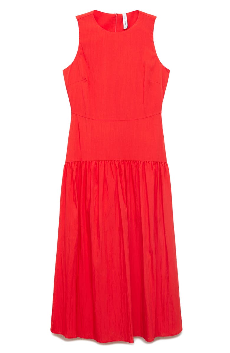 MANGO Sleeveless A-Line Dress, Alternate, color, Intense Red