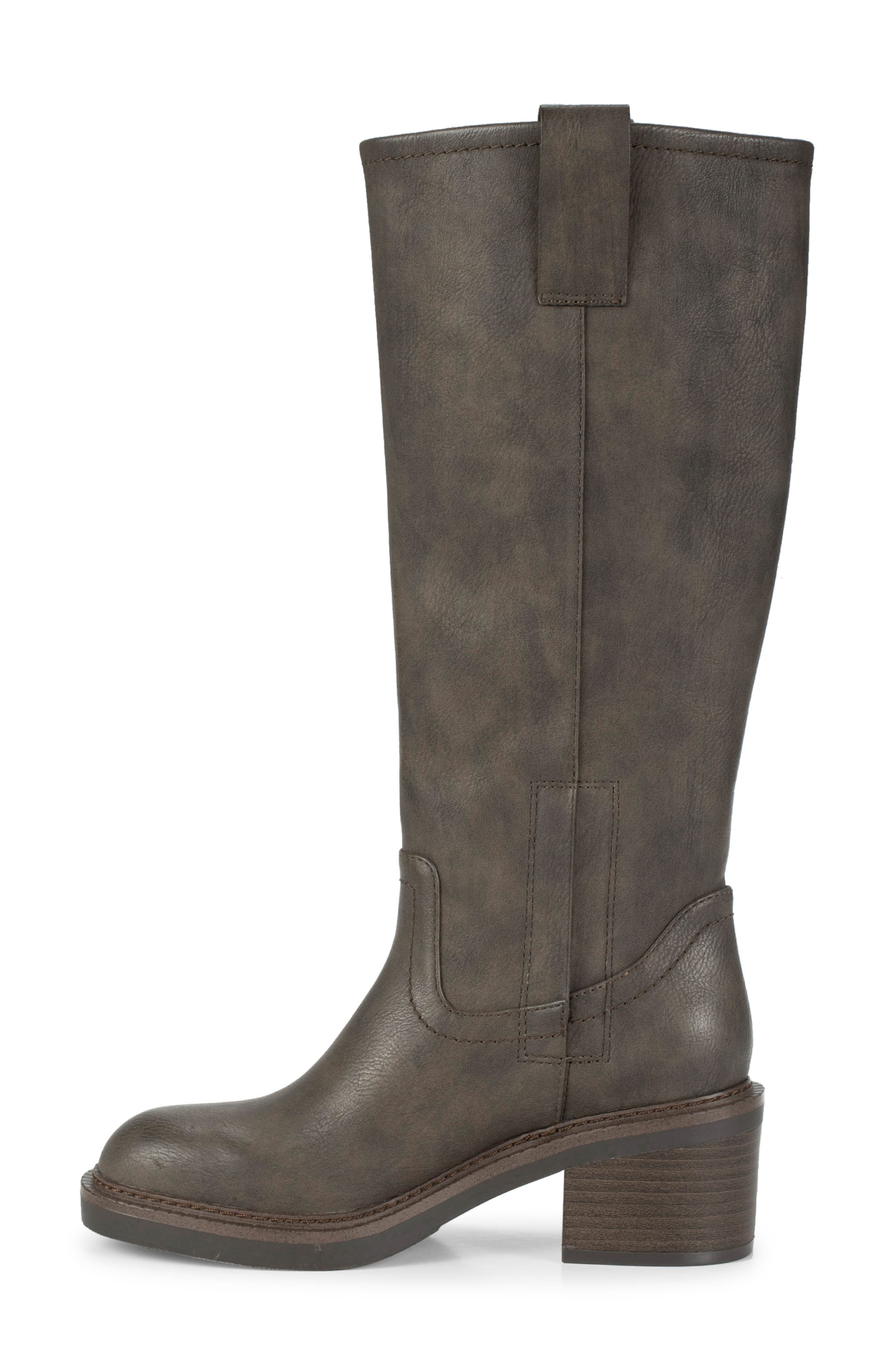 Selkie Tall Boot, Alternate, color, DARK BROWN