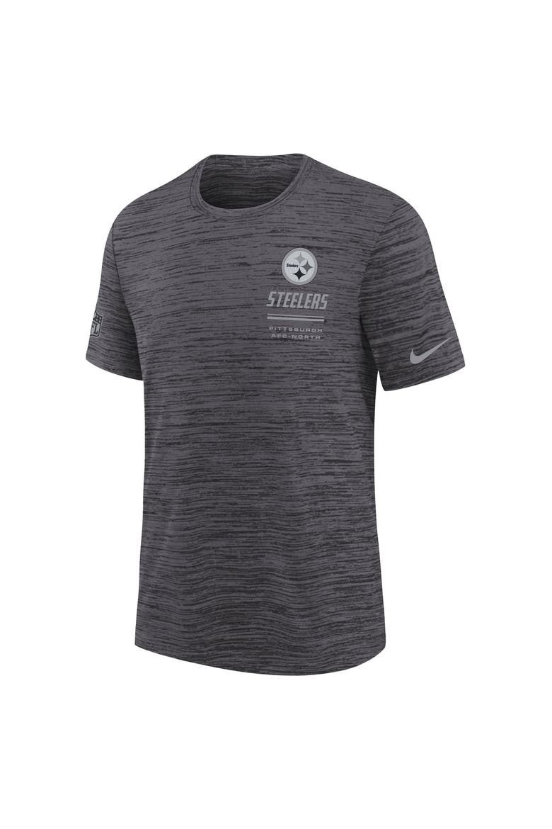 Youth Nike  Black Pittsburgh Steelers Sideline Velocity Dri-FIT T-Shirt, Alternate, color, Black