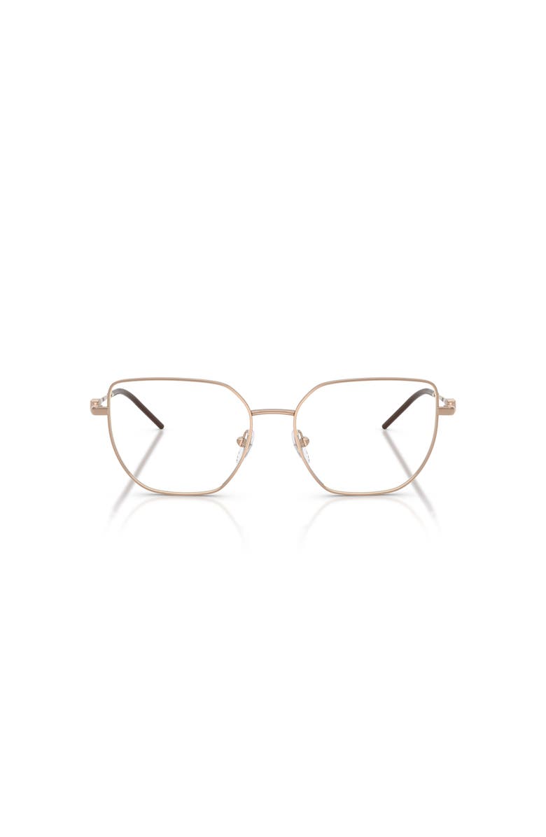 Emporio Armani 53mm Irregular optical glasses, Alternate, color, Gold