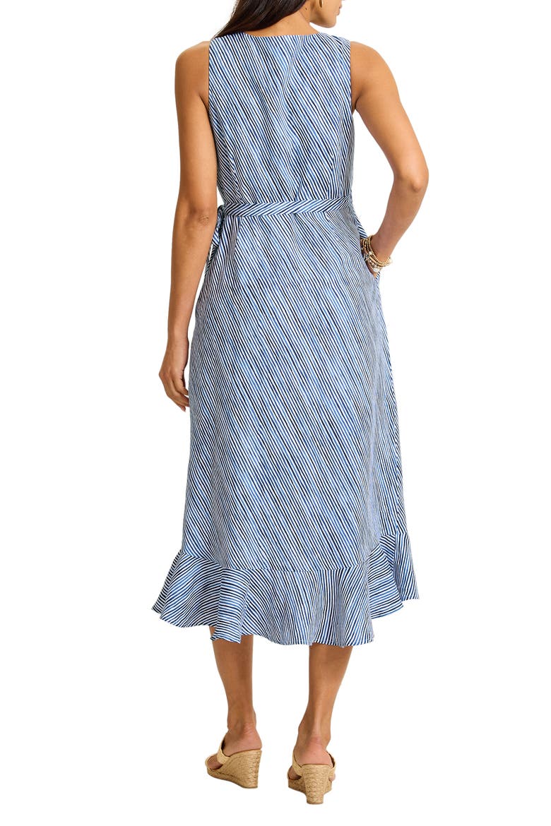 Coastal Shores Wrap Midi Dress, Alternate, color, COASTLINE