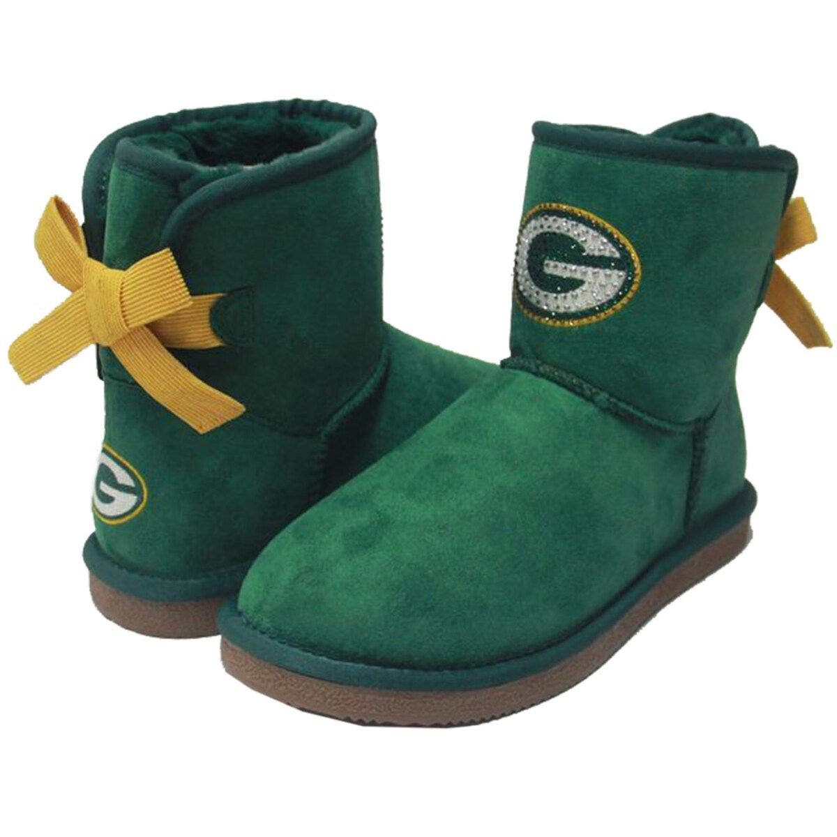 CUCE Women's Cuce Green Bay Packers Low Team Ribbon Boots, Main, color, 
