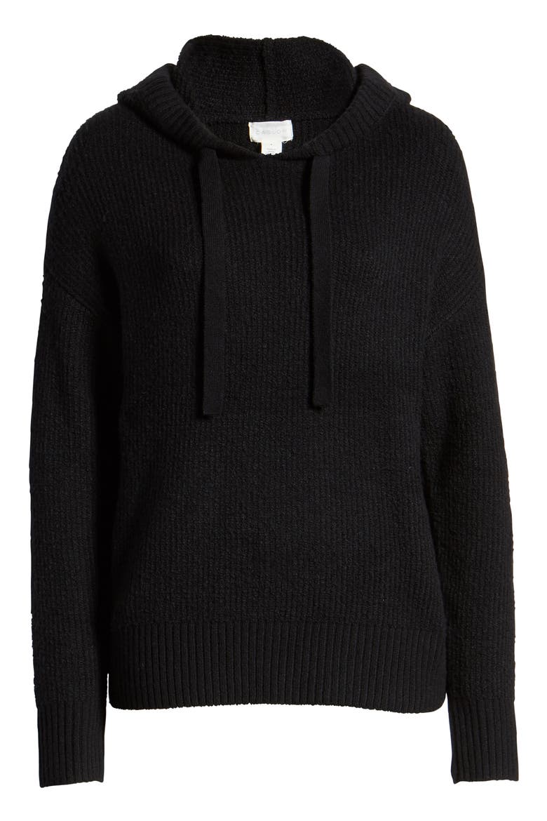 Sweater Hoodie, Alternate, color, BLACK