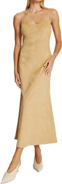 Bardot Nadira Faux Suede Midi Dress