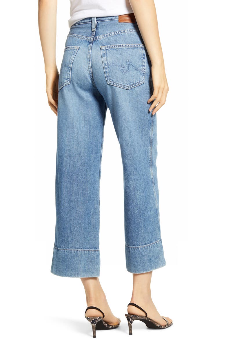AG Etta High Waist Crop Wide Leg Jeans, Alternate, color, 