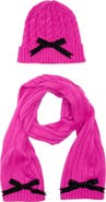 Kate Spade New York bow beanie & scarf gift box set