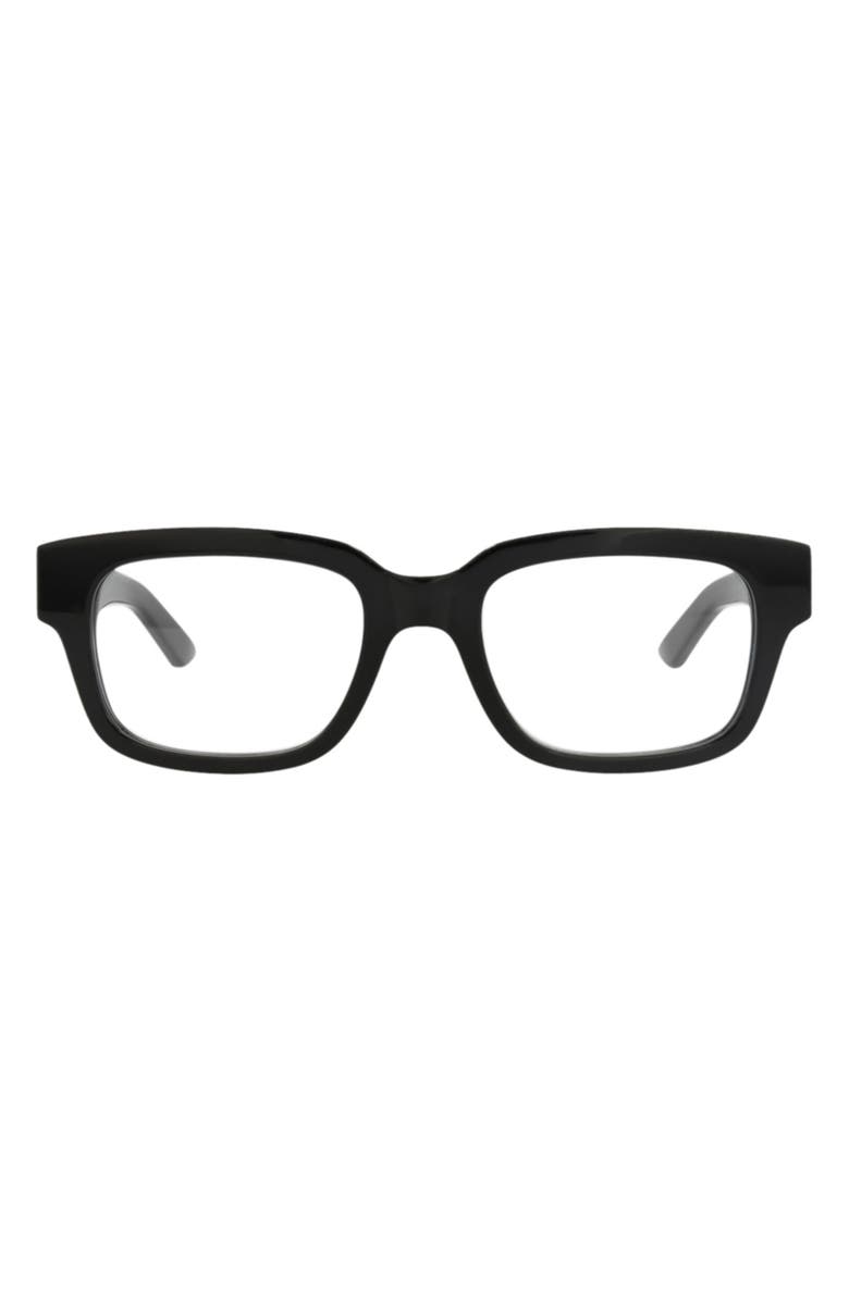 MCQ Optical Glasses, Main, color, Black Black Transparent
