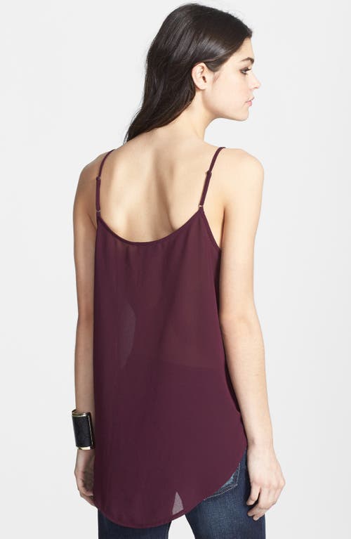 Astr The Label Beaded Faux Wrap Tank In Purple