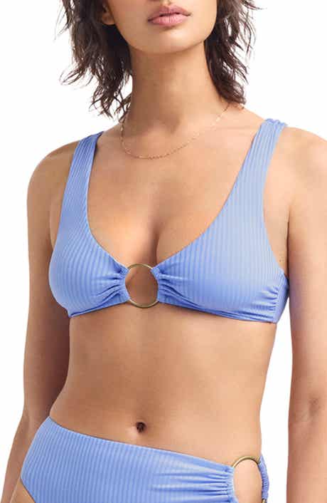 Skylar Ring Detail Rib Bikini Top