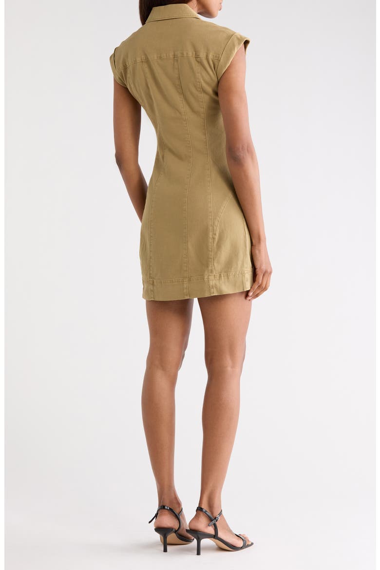 Dekalb Cap Sleeve Denim Minidress, Alternate, color, VINTAGE DUSTY FERN