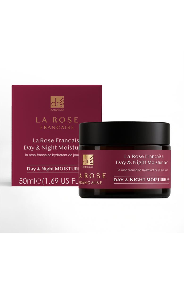 DR BOTANICALS La Rose Française Skin Renewal Duo Moisturiser for Hydration & Radiance 50 ml, Alternate, color, White