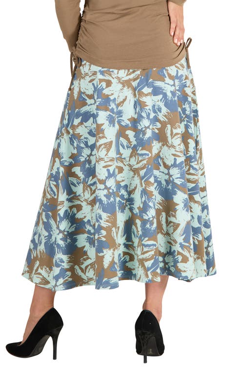 Uv Skinz A-line Upf Midi Skirt In Multi