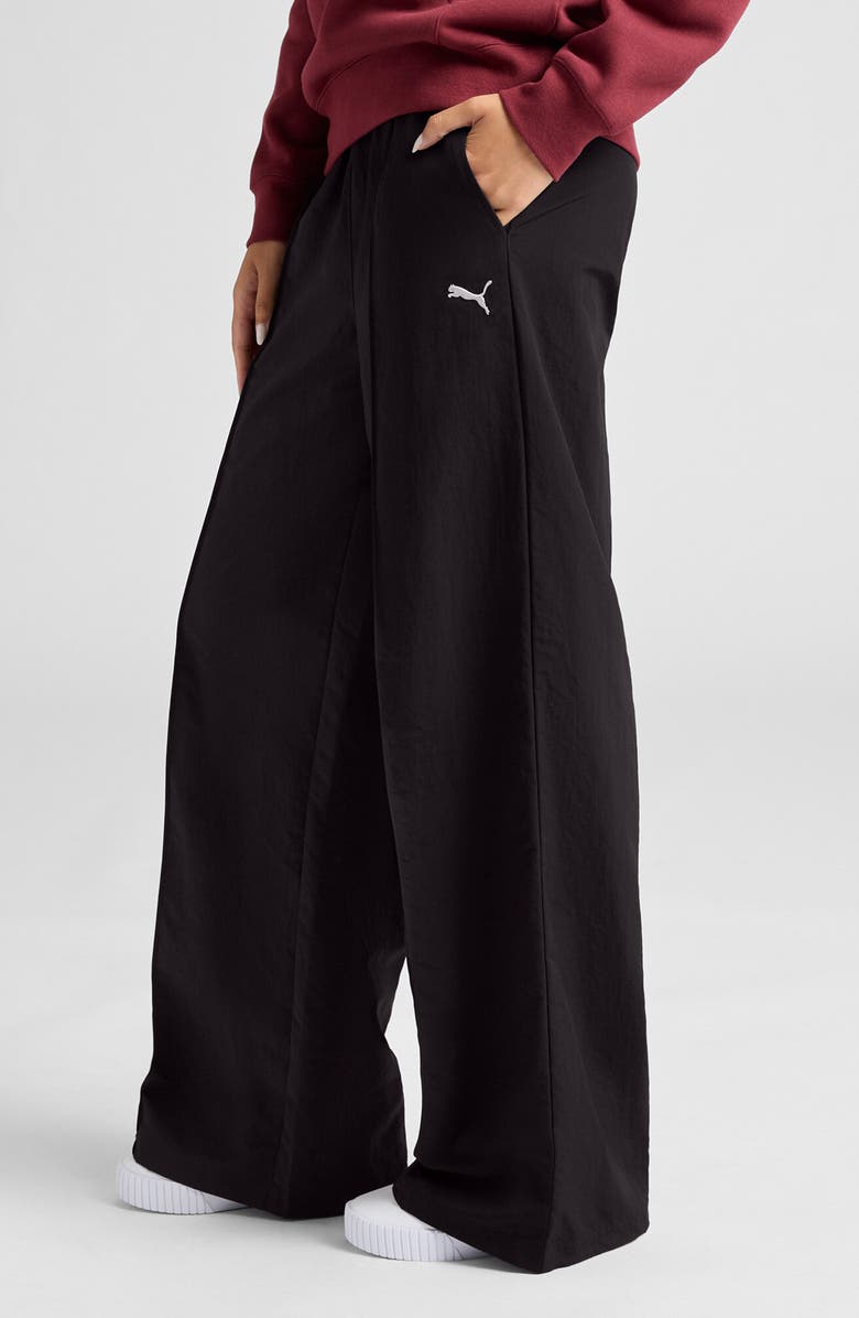 PUMA Essential Pintuck Pants, Alternate, color, Puma Black