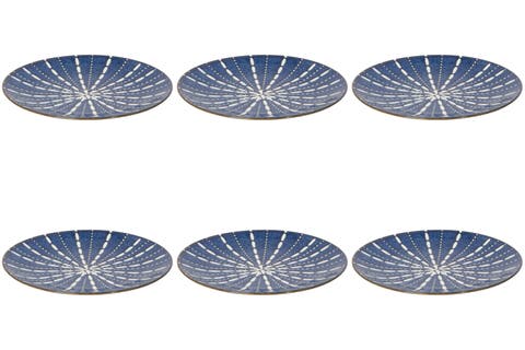 Pulse Stamped Plate - Set of 6