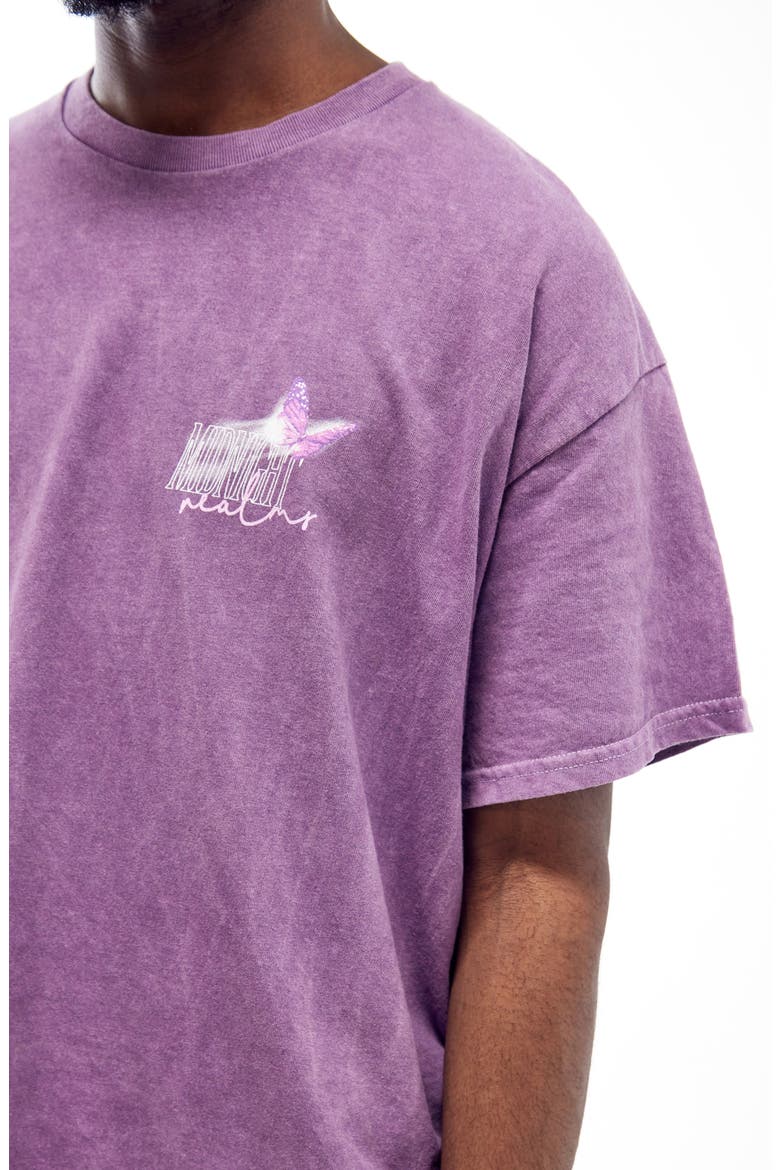 Midnight Realm Cotton Graphic Tee, Alternate, color, PURPLE