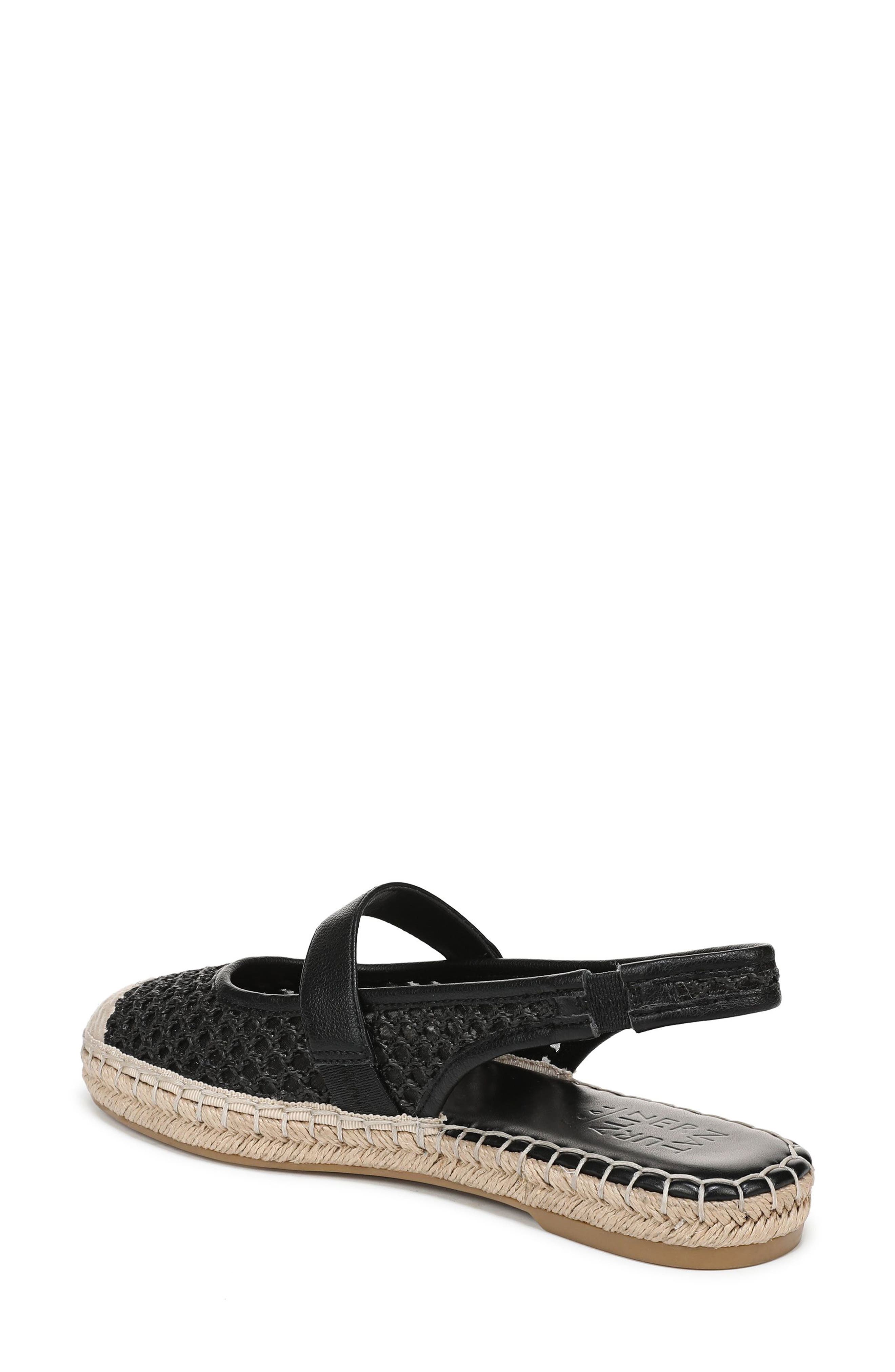 Naturalizer Jolie Slingback Espadrille Flat, Alternate, color, Black