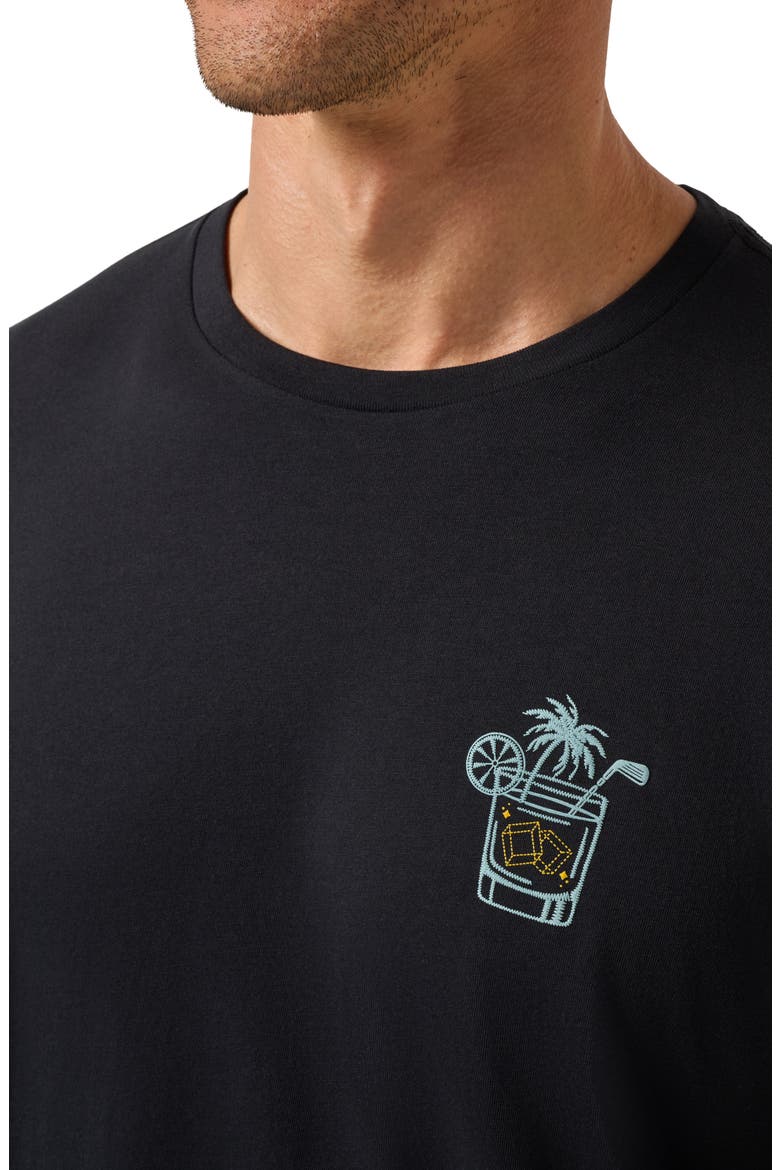 Beverage Cart Graphic T-Shirt, Alternate, color, BLACK