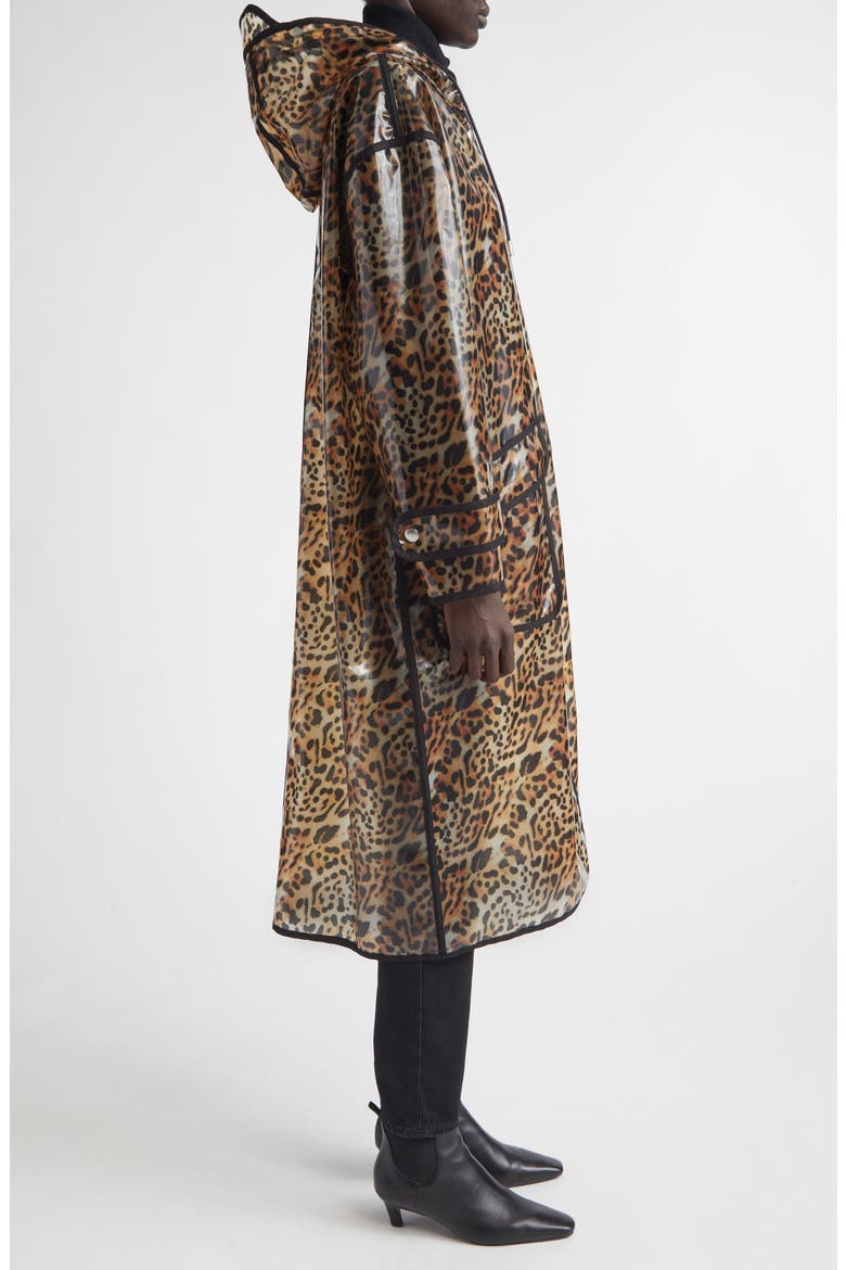 True Leopard Print Raincoat, Alternate, color, LEOPARD