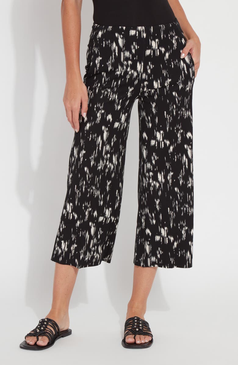 Lysse Aries Wide Leg Crop Pants, Main, color, Black Shades