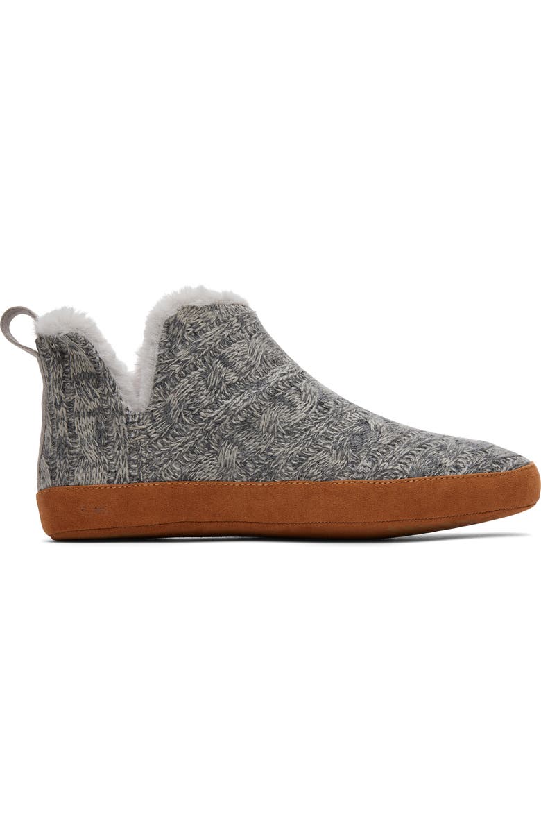 TOMS Lola Faux Shearling Knit Slipper, Alternate, color,