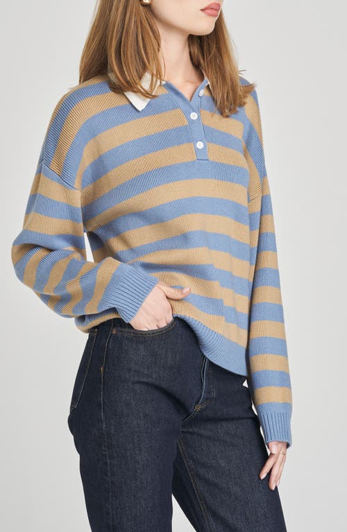 Wayf Logan Stripe Polo Sweater