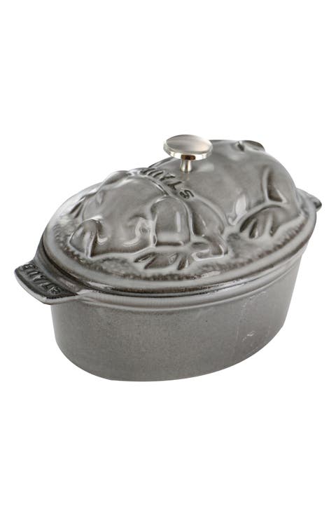 Cast Iron 1-Quart Pig Dutch Oven