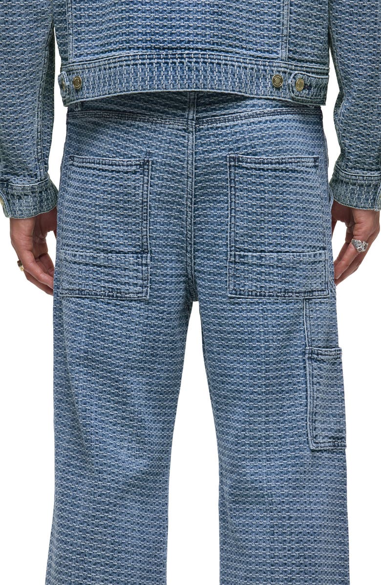 Hudson Jeans Luca Wide Leg Carpenter Jeans, Alternate, color, Jacquard Indigo