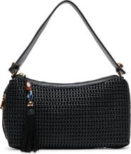 Dolce Vita Zaria Woven Faux Leather Shoulder Bag