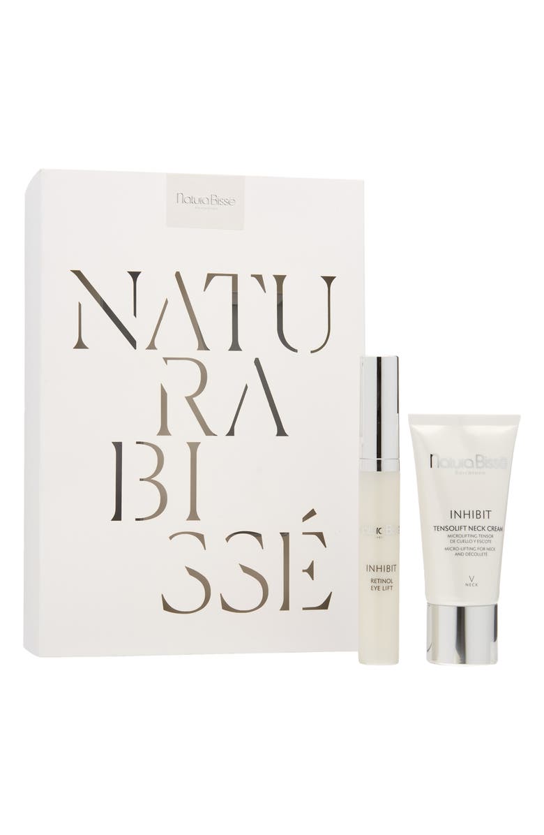 Natura Bissé Inhibit Retinol Eye Lift Serum & Inhibit Tensolift Neck Cream Duo USD $365 Value, Alternate, color, 