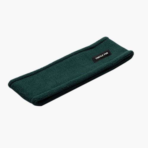 Turtle Fur Double-layer Fleece Headband In Green