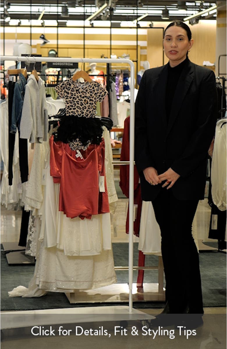 Lana Leopard Skirted Bodysuit, sales video thumbnail