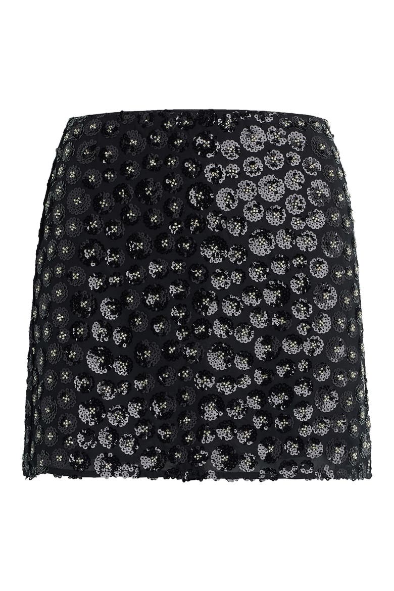 The Last Song Sequin Miniskirt, Alternate, color, BLACK SPARKLE