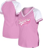 New Era Women's New Era Pink Baltimore Ravens Mommy & Me V-Neck T-Shirt