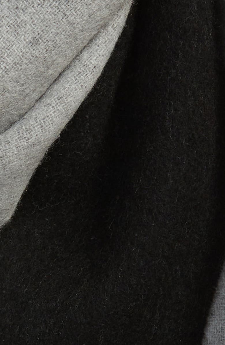 Nordstrom Two Tone Cashmere & Wool Fringe Scarf, Alternate, color, 